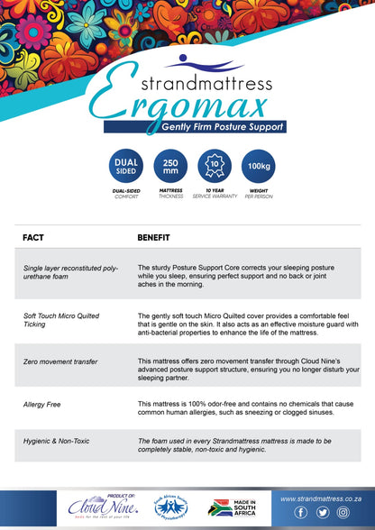 Strandmattress Ergomax