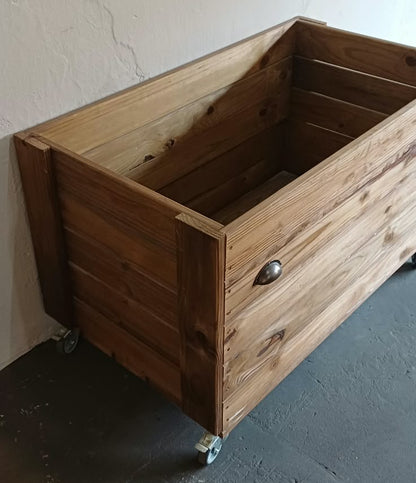 Fire Place Wood Bin on wheels