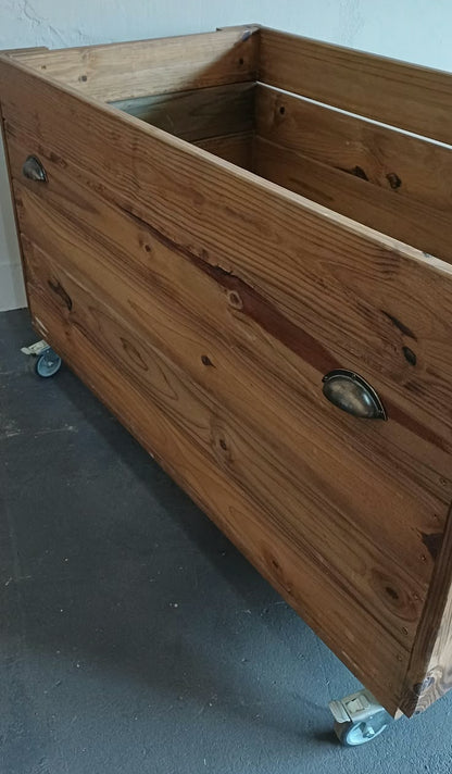 Fire Place Wood Bin on wheels