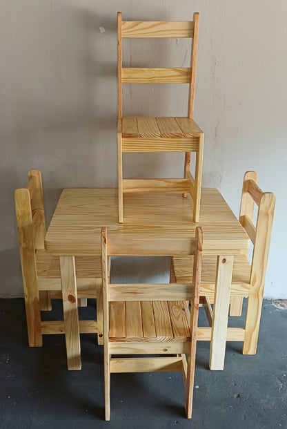 Pine Table & 4 Chair Combo