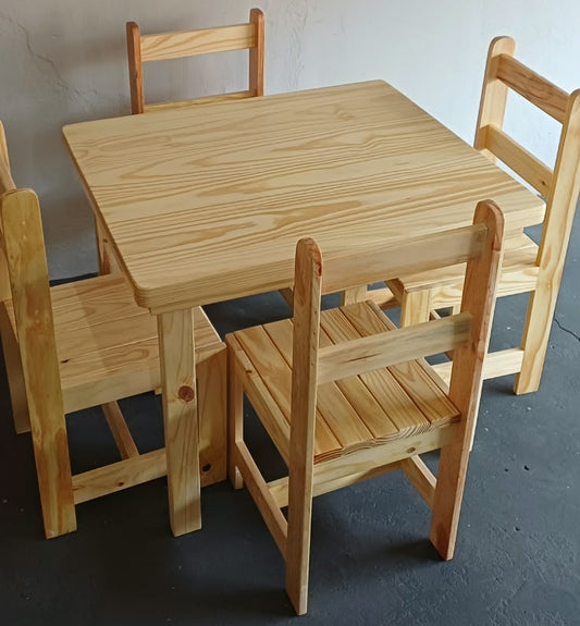 Pine Table & 4 Chair Combo
