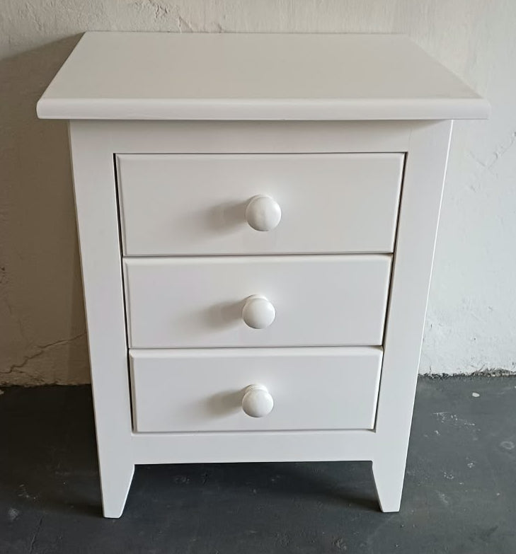 Bedside Table Pine - 3 Draw